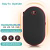 8000mAh 2 In 1 Electric Hand Warmer Rechargeable Hand Heater Portable Pocket Warmer with Power Bank 3 Heating Levels Digital Display Double-sided Heat